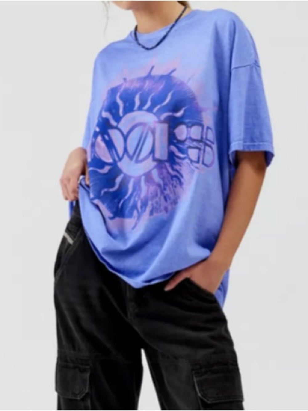 Urban Outfitters The Doors Sun Tour T-Shirt Dress L/XL NWT - Picture 2 of 3